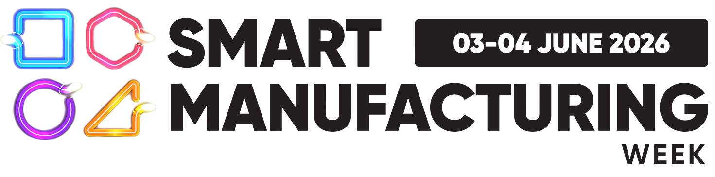 Smart Manufacturing Week SMW official logo in black lettering.